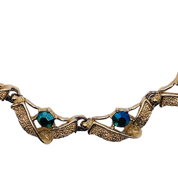 Vintage Jace Aurora borealis Gold tone Adjustable length Choker collar Necklace - Picture 5 of 7